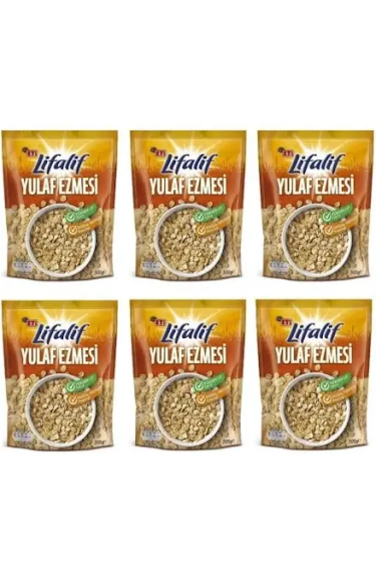 Lifalif Yulaf Ezmesi 500 gr X 6 Adet