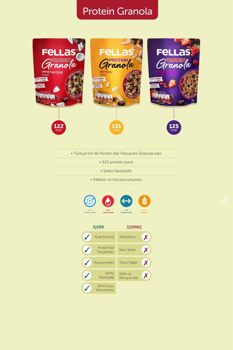 Granola - Kırmızı Meyveler & Protein Bar Parçacıklı 270 Gr