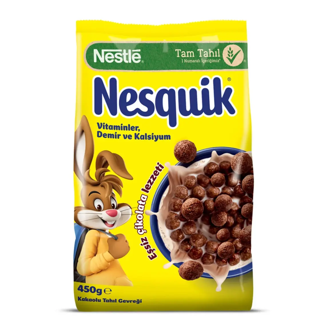 Nestle Nesquik Kakaolu Buğday ve Mısır Gevreği 450 Gr.