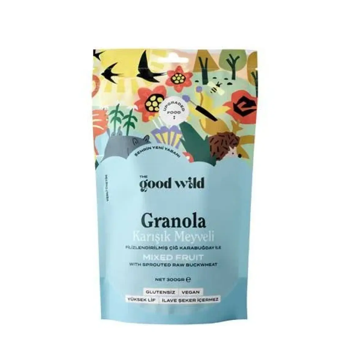 The Good Wild Glütensiz, İlave Şekersiz Granola Karışık Meyveli 300 G