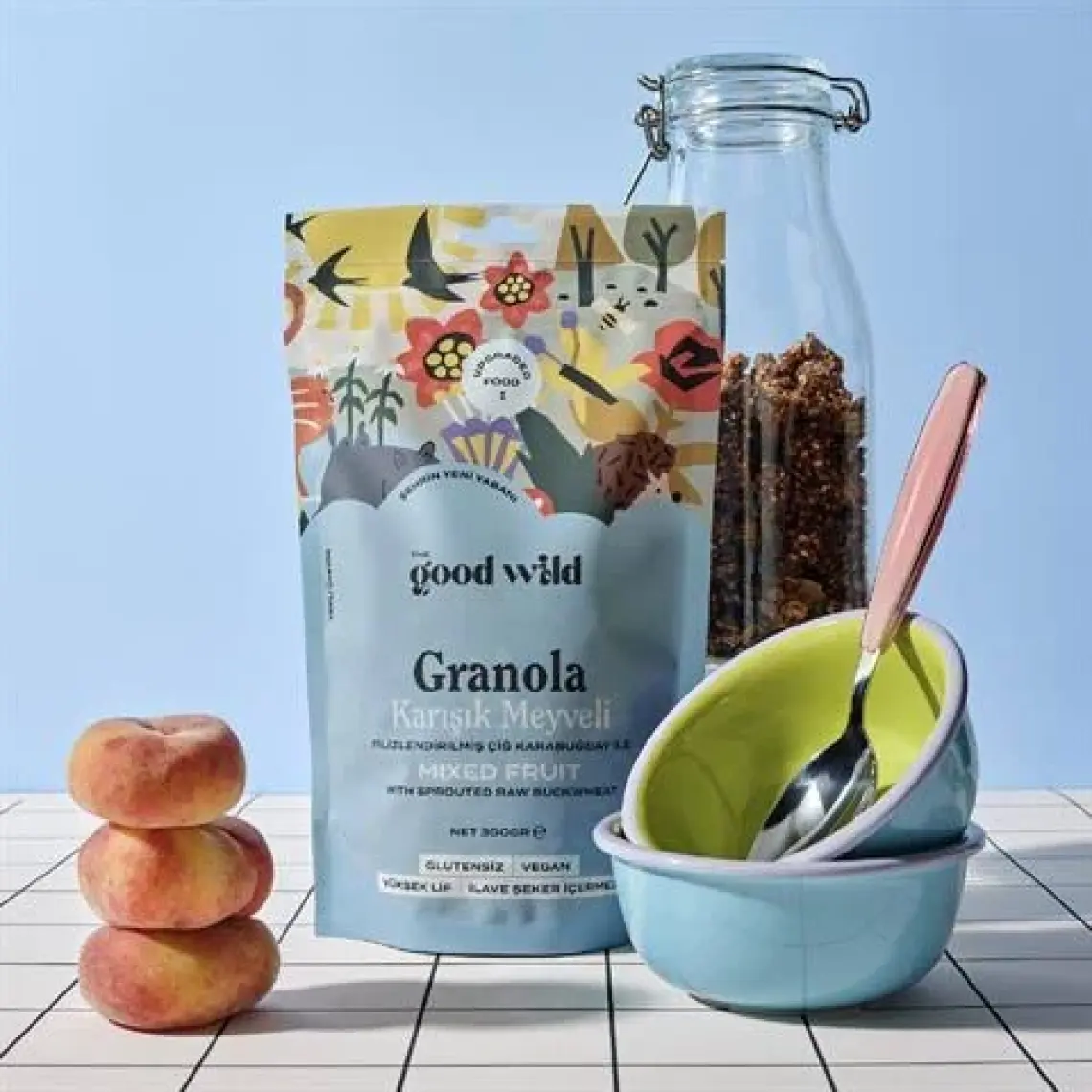 The Good Wild Glütensiz, İlave Şekersiz Granola Karışık Meyveli 300 G