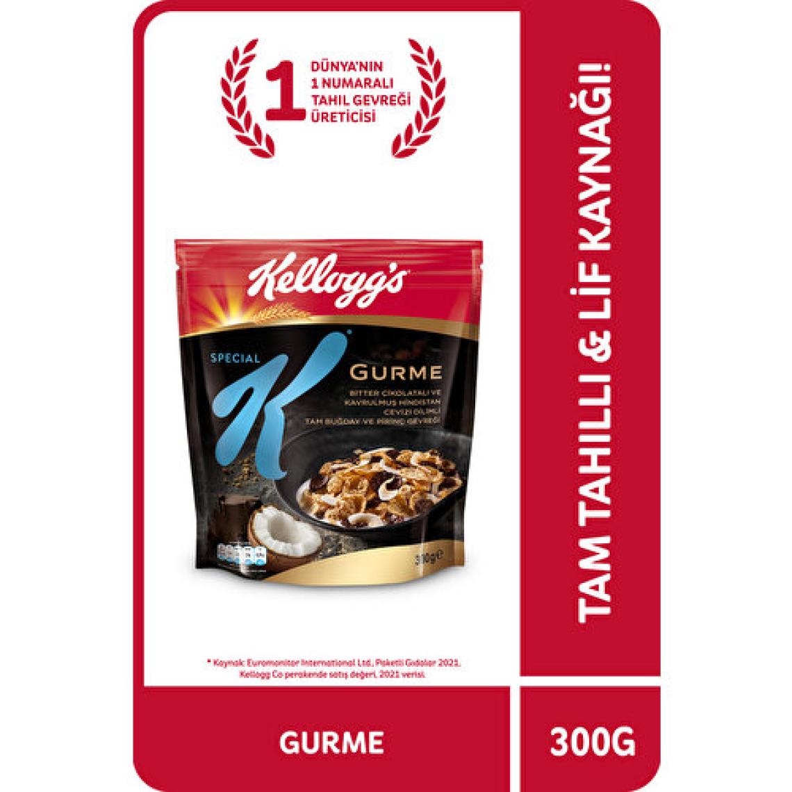 Kellogg's Special K Bitter Çikolatalı & Hindistan Cevizi Dilimli 300 Gr; %46 Yulaf içerir; Lif Kaynağı