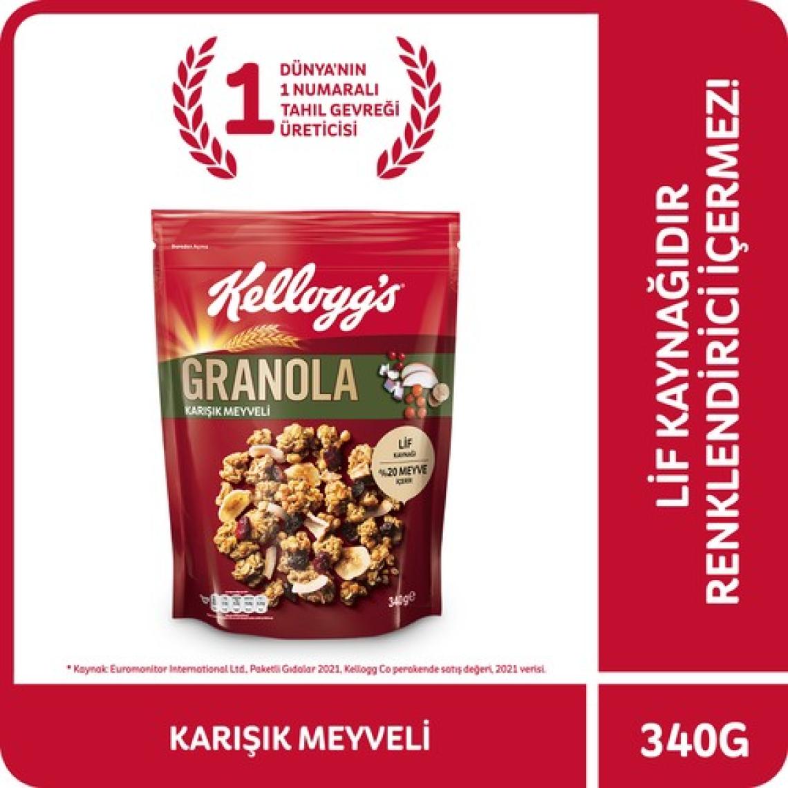 Kellogg's Karışık Meyveli Granola 340 gr