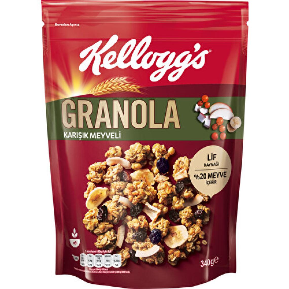 Kellogg's Karışık Meyveli Granola 340 gr