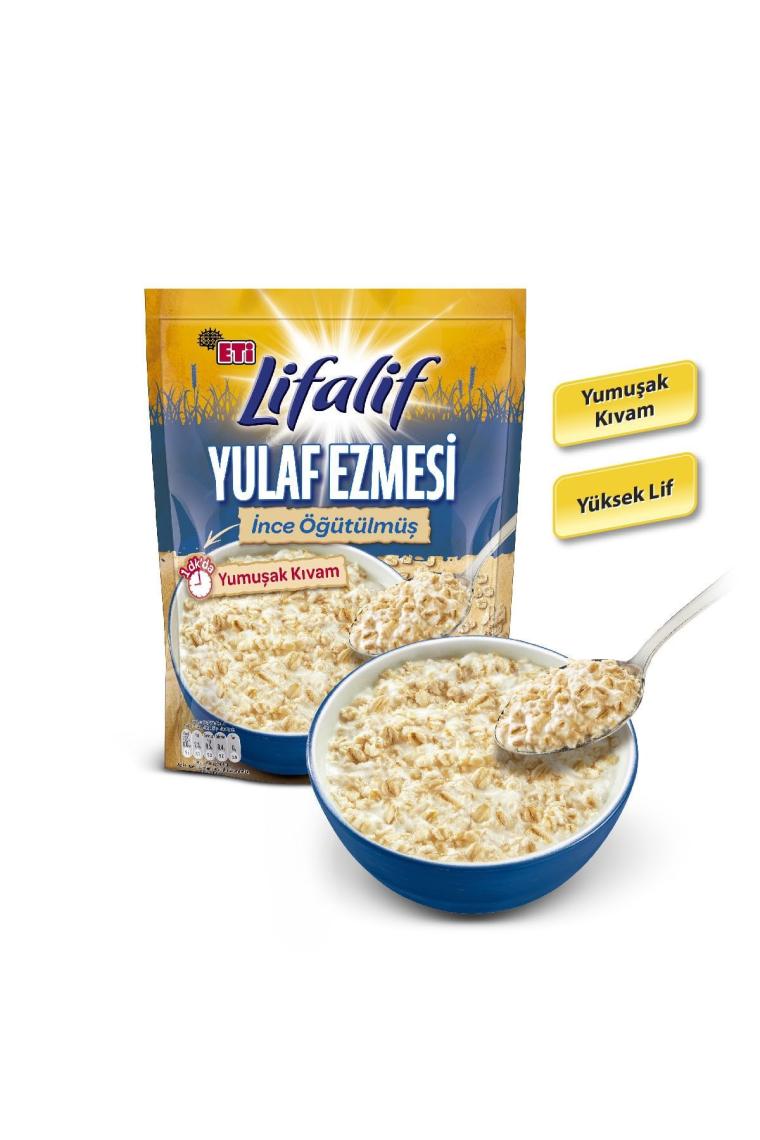 Lifalif Yulaf Ezmesi İnce Öğütülmüş 350 g x 12 Adet