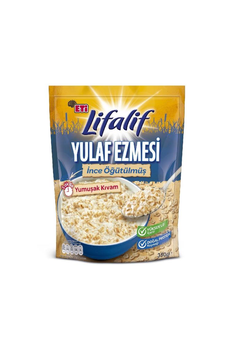Lifalif Yulaf Ezmesi İnce Öğütülmüş 350 g x 12 Adet