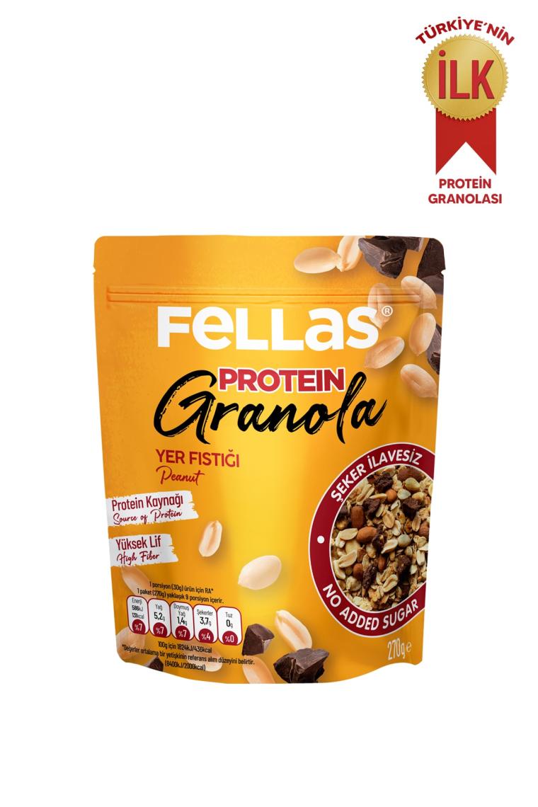 Granola - Yer Fıstığı & Protein Bar Parçacıklı 270 Gr