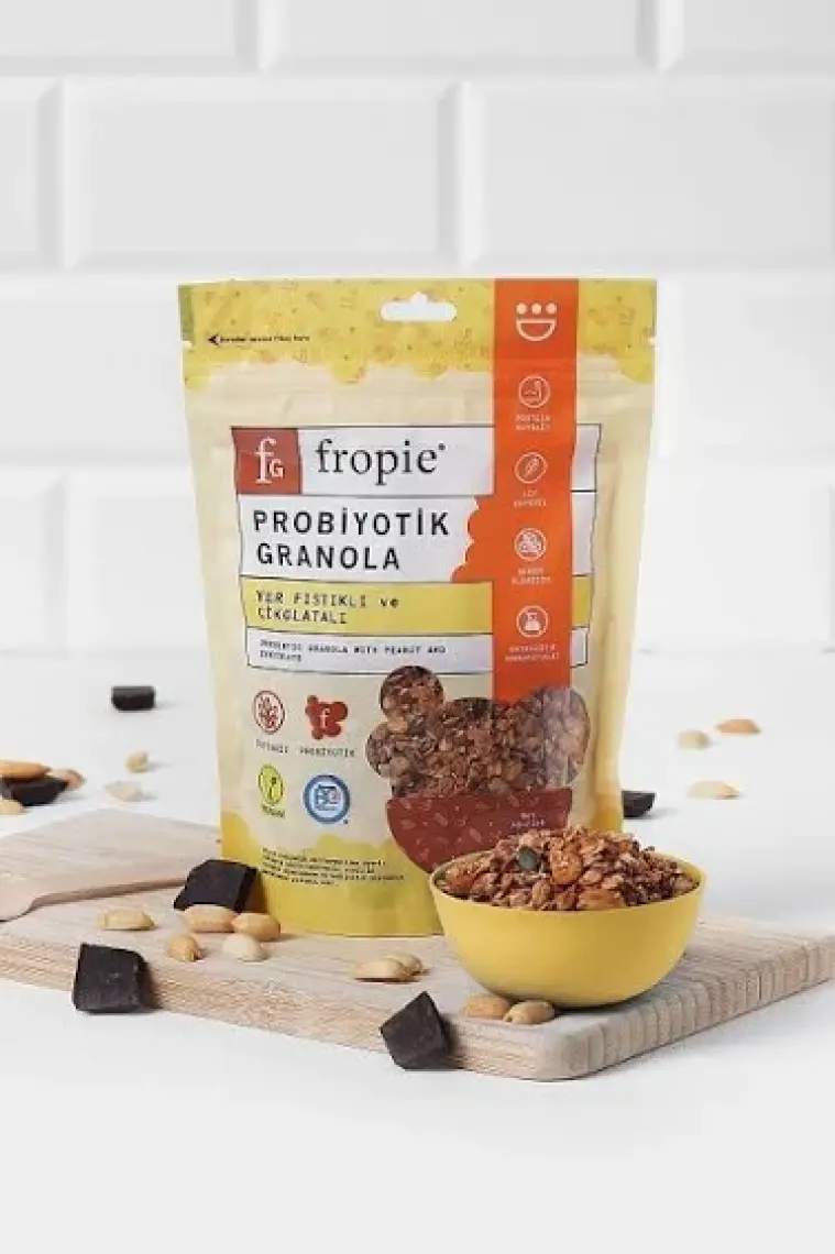 Glutensiz Yer Fıstığı & Çikolatalı Probiyotik Granola - 200 g