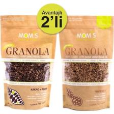 Mom's Natural Foods 2'li Granola - Kakao Fındık 360 G - Yer Fıstığı 360 G