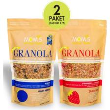 Mom's Natural Foods 2'li Granola - Çilek Chıa 360 G - Yabanmersini 360 G