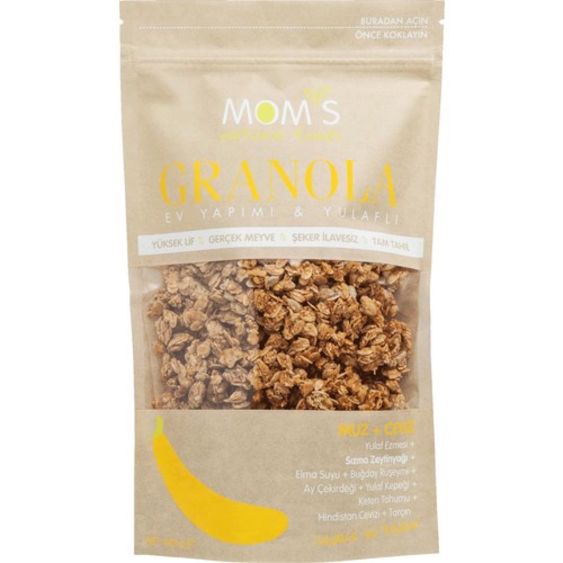 Mom'S Natural Foods Muz Ceviz granola 360 gr
