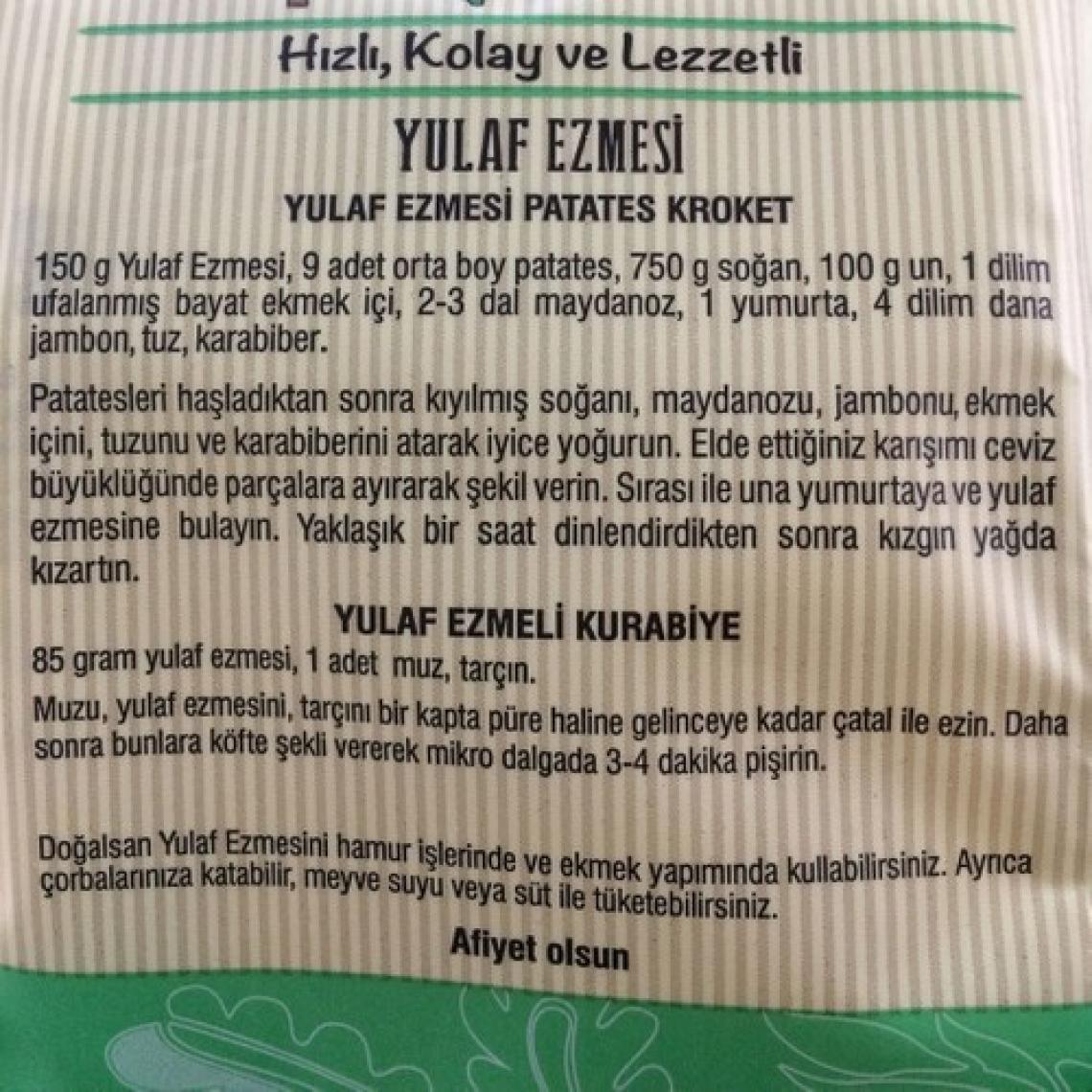 Doğalsan Katkısız Yulaf Ezmesi 400 gr x 2'li