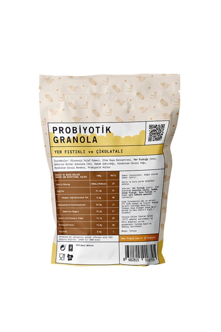Fropie Probiyotik Granola  Yer Fıstığı & Çikolata 200 gr x 3 Adet