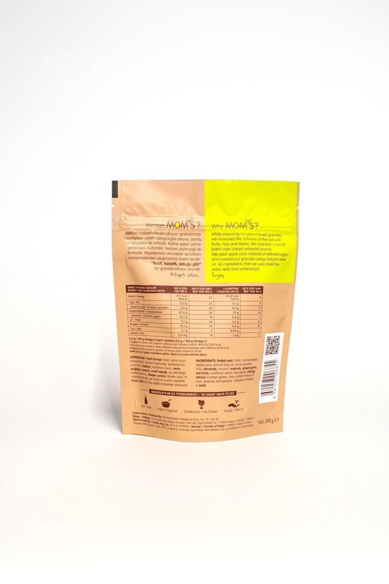 Mom's Natural Foods Keçiboynuzu Granola 200 gr