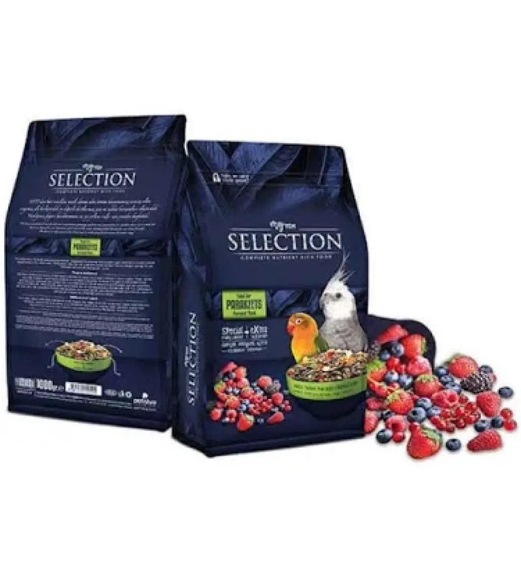 Myyem Selection Gerçek Meyve Parçalı Paraket Yemi 1kg  (3 Adet)