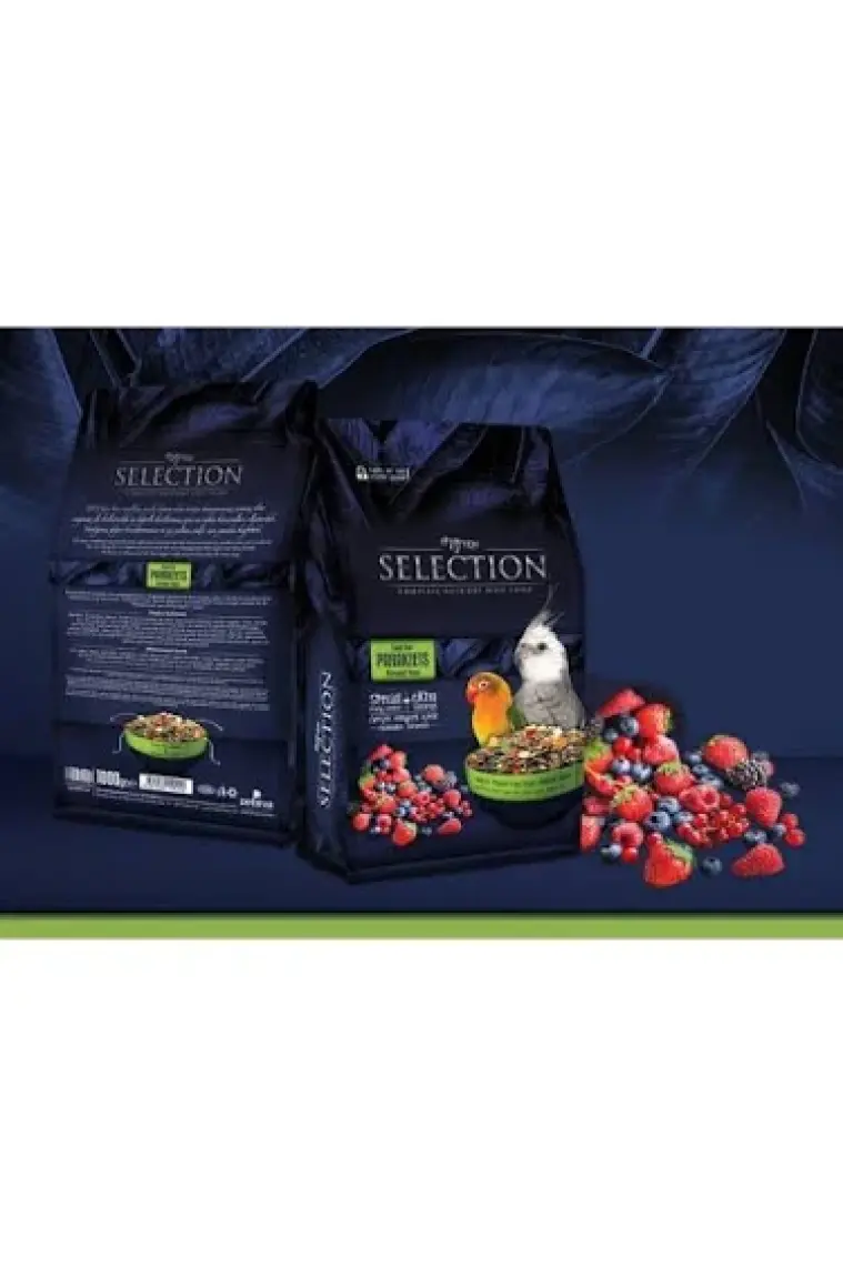 Myyem Selection Gerçek Meyve Parçalı Paraket Yemi 1kg  (3 Adet)