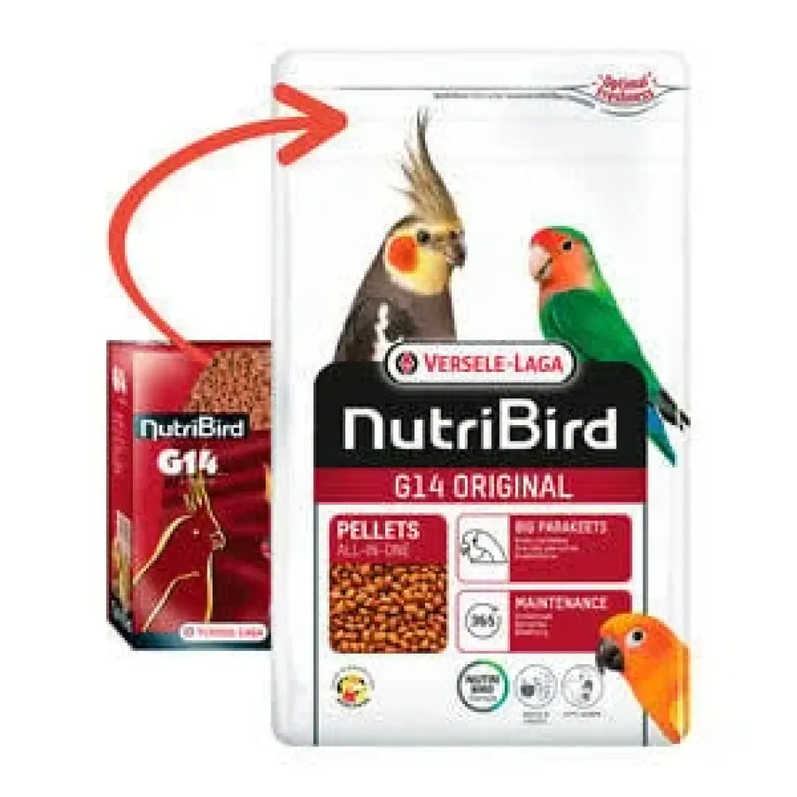 Versele Laga Nutribird G14 Tropikal Pelet Paraket Yemi 1 Kg