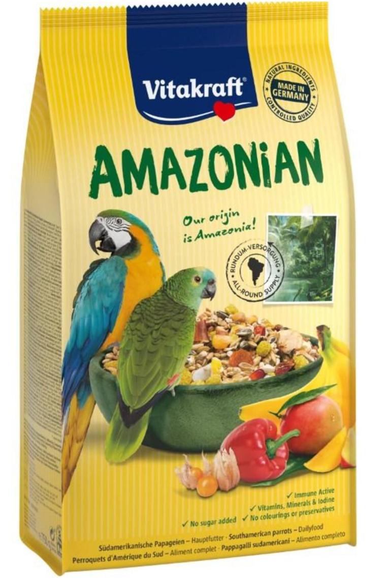 Amazon Afrıka Ve Gri Papağan Yemi 750gr