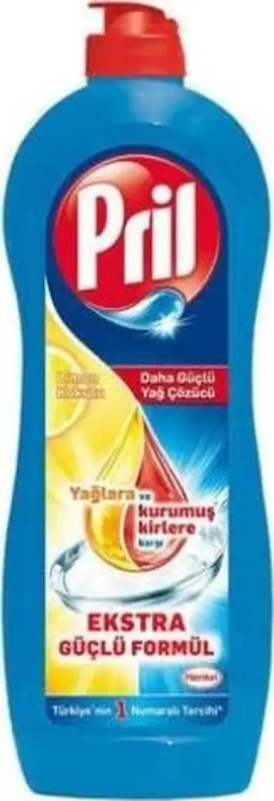 Pril Elde Yıkama Sıvı Bulaşık Deterjanı 675g Limon 5+ Etki, Kendinden Yağ Çözme Etkisi