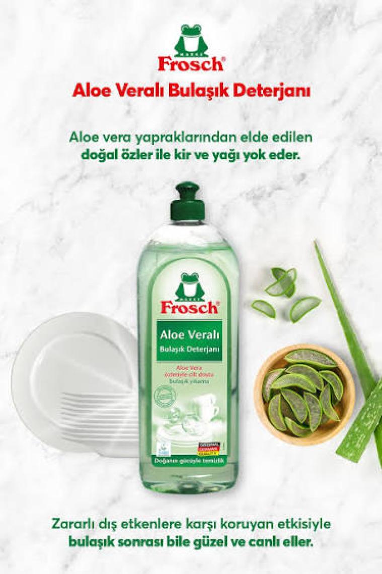 Frosch Bulaşık Losyonu Aloeveralı 750 ml x 3 Adet