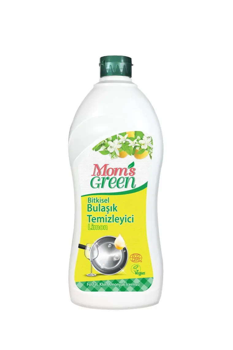 Mom's Green Bitkisel Elde Bulaşık Yıkama Temizleyici 750 ml- Limonlu