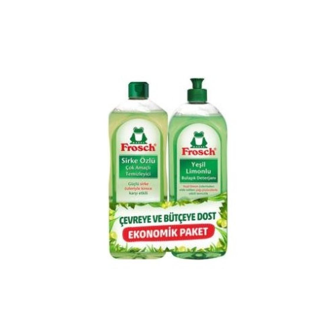 Frosch Sirke Özlü Yeşil Limon Bulaşık Deterjanı Set