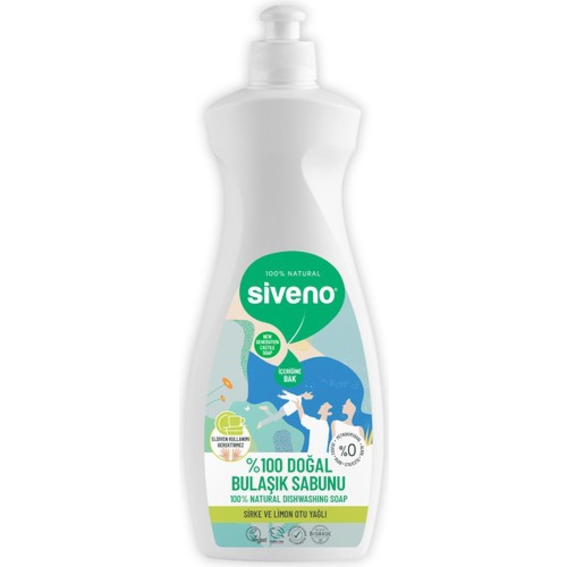 Siveno %100 Doğal Bulaşık Sabunu Bitkisel Elde Bulaşık Sabunu Nemlendirici Vegan 500 ml