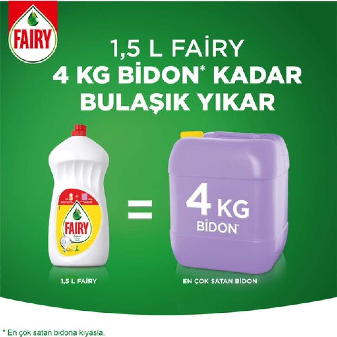 Fairy Sıvı Bulaşık Deterjanı Limon 1350 ml 4'lü
