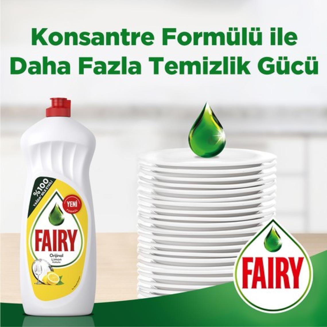 Fairy Sıvı Bulaşık Deterjanı Limon 1350 ml 4'lü