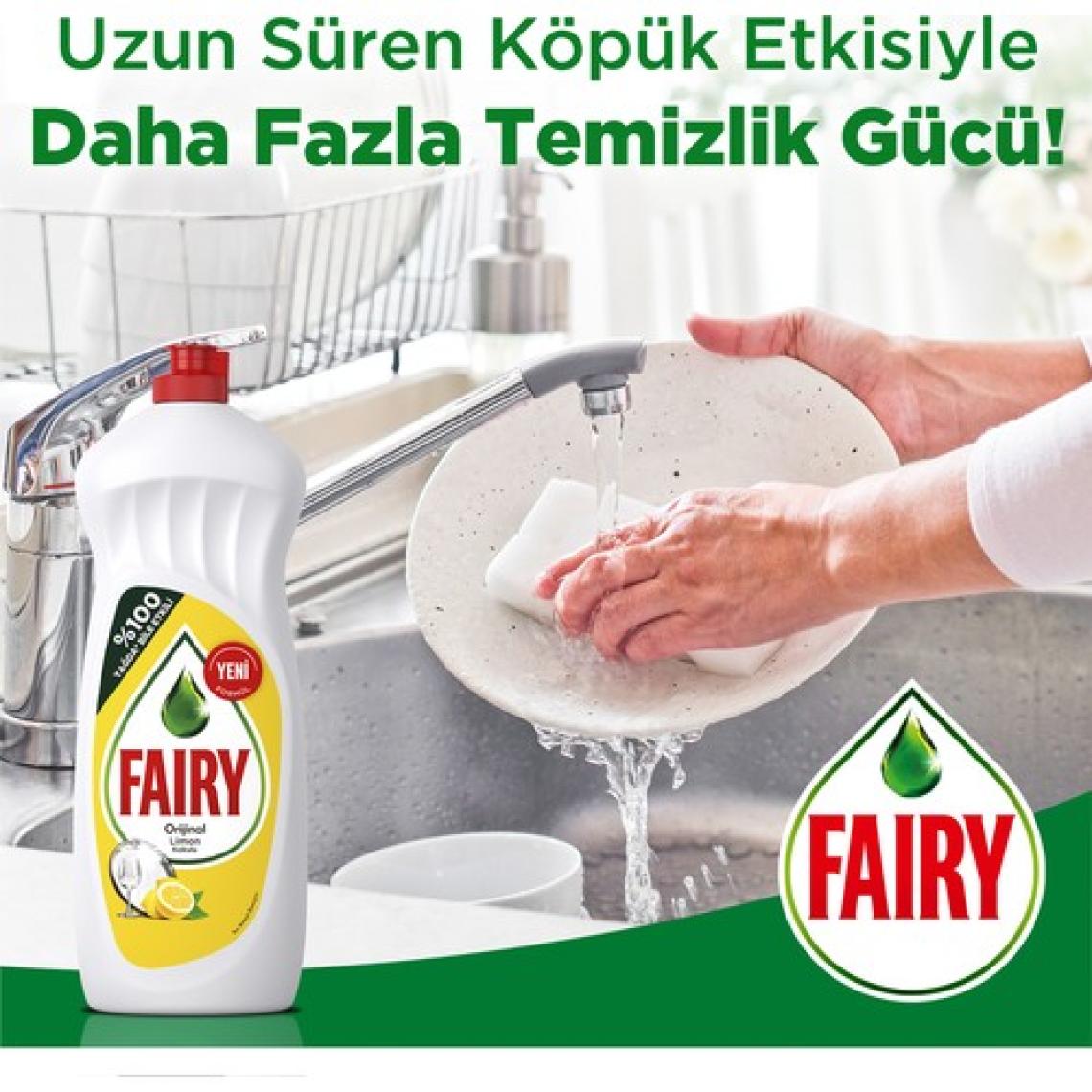 Fairy Sıvı Bulaşık Deterjanı Limon 1350 ml 4'lü