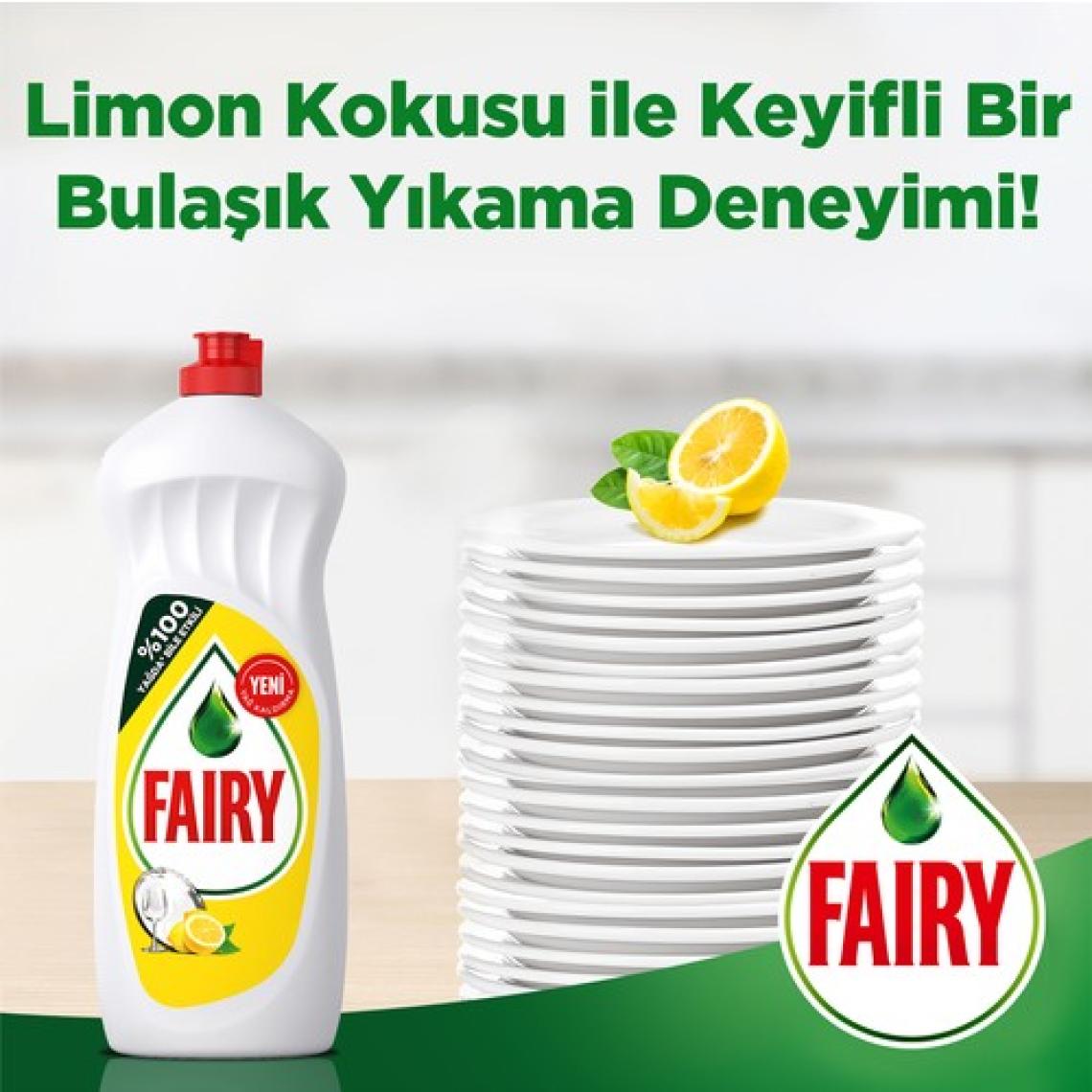 Fairy Sıvı Bulaşık Deterjanı Limon 1350 ml 4'lü