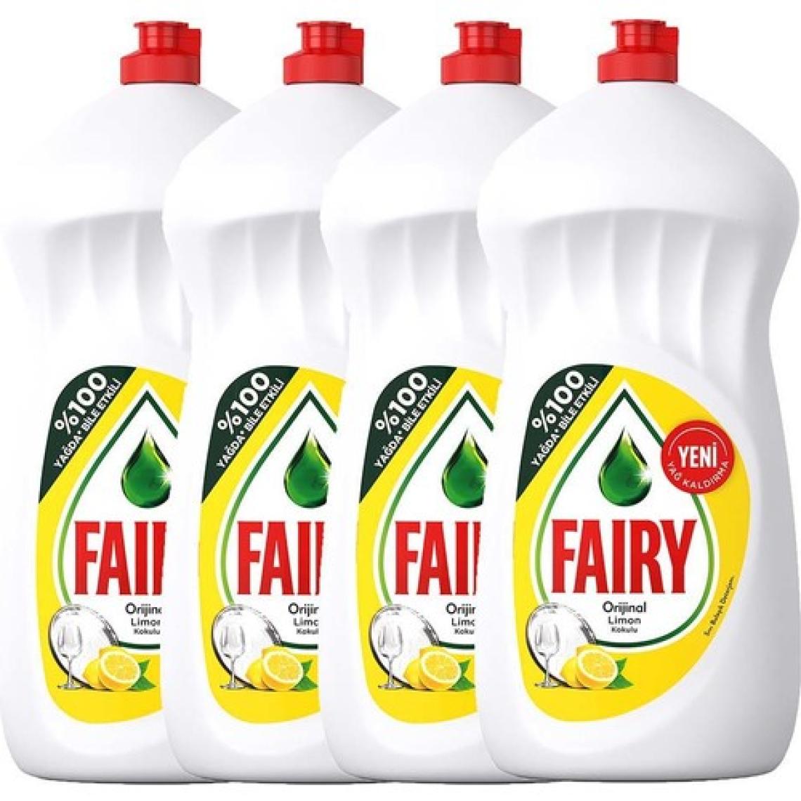 Fairy Sıvı Bulaşık Deterjanı Limon 1350 ml 4'lü
