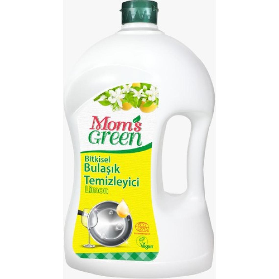 Mom's Green 2'li Set Bitkisel Elde Bulaşık Temizleyici Limon 1,5 Lt. x 2 Adet