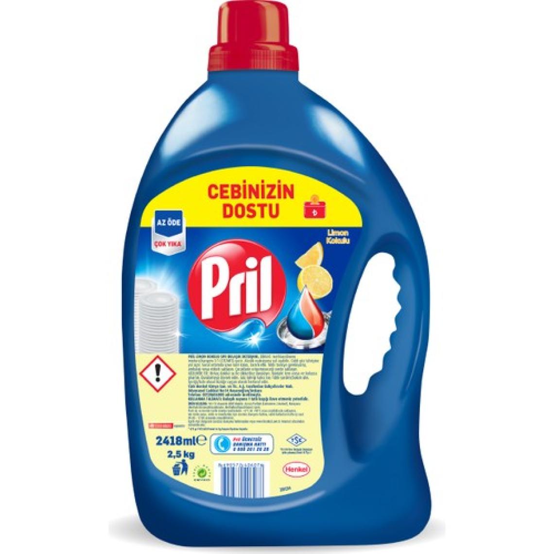 Pril Sıvı Bulaşık Deterjanı 2;5kg Limon