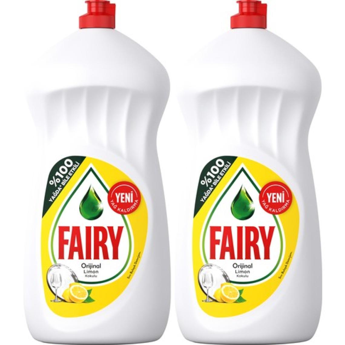 Fairy 2700 ml ( 2 x 1350 ml) Sıvı Bulaşık Deterjanı Limon Fırsat Paketi