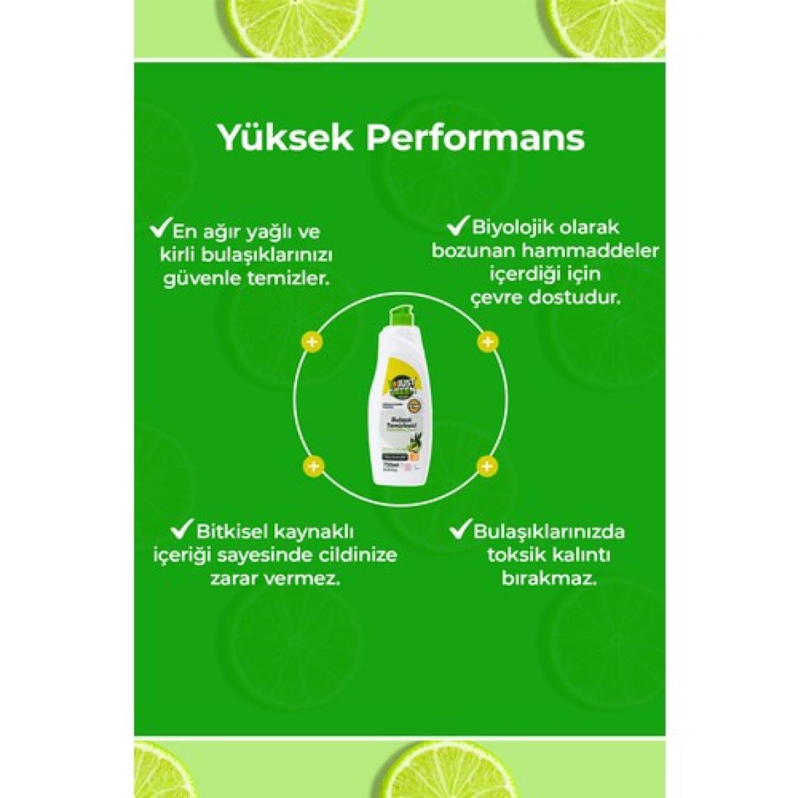 Just Green Organic Bitkisel Elde Bulaşık Deterjanı Okaliptüs Ve Lime Yağlı, %100 Doğal,bitkisel Ve Ferah Temizlik 750ml