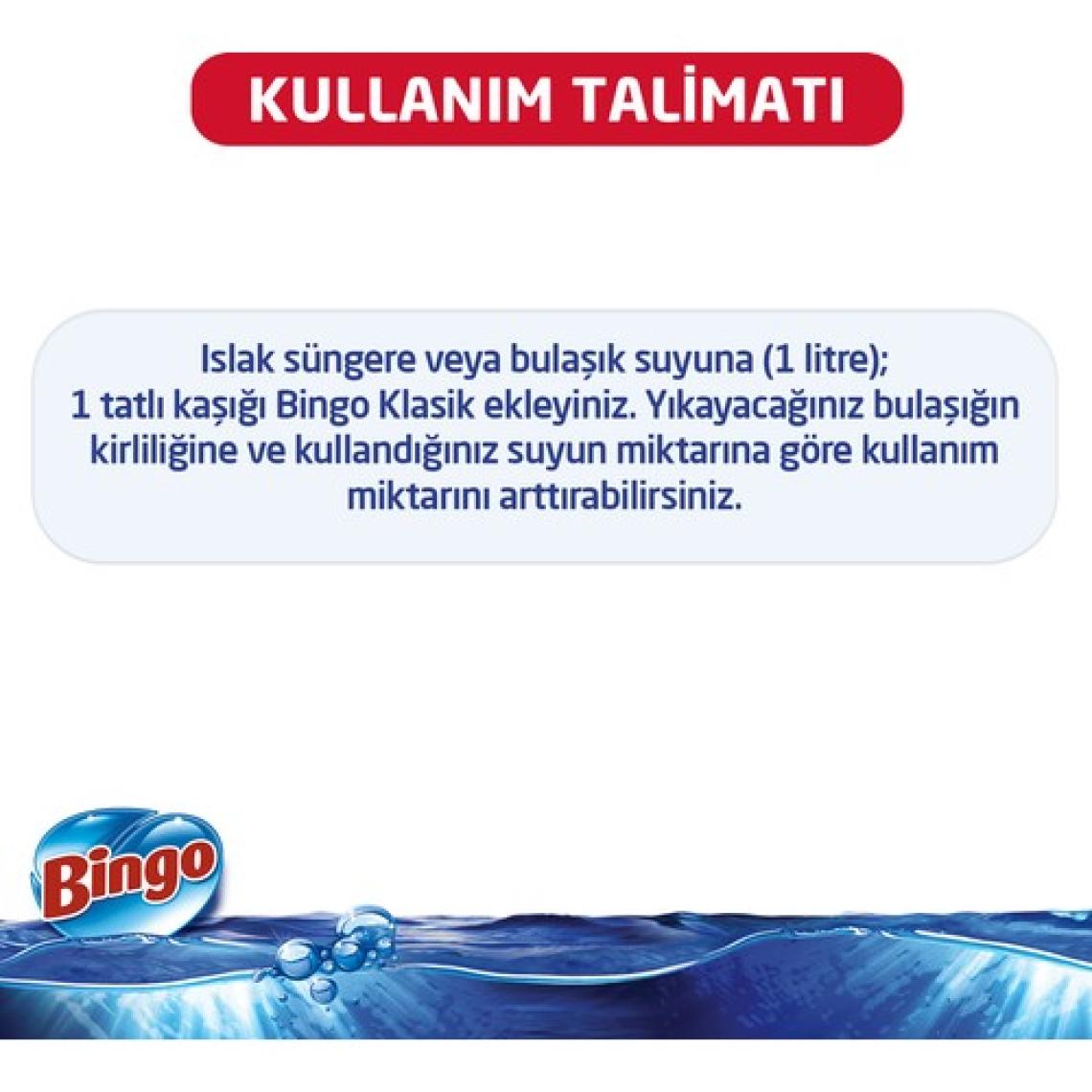 Bingo Limon Kokulu Elde Yıkanabilir Sıvı Bulaşık Deterjanı 4 Kg - Fosfatsız, Çevre Dostu ve Yüksek Etkili