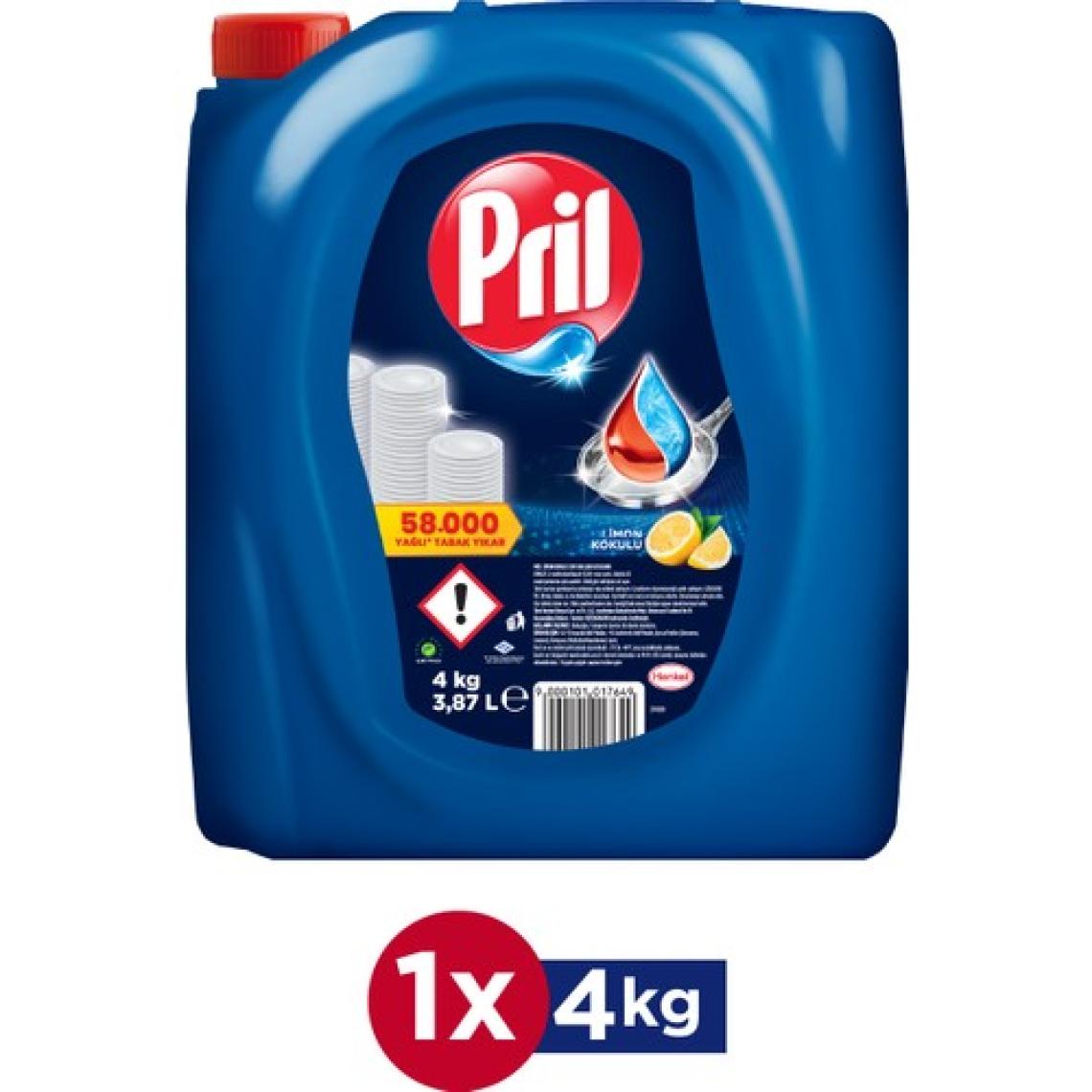 Pril Sıvı Bulaşık Deterjanı 4 Kg. Limon