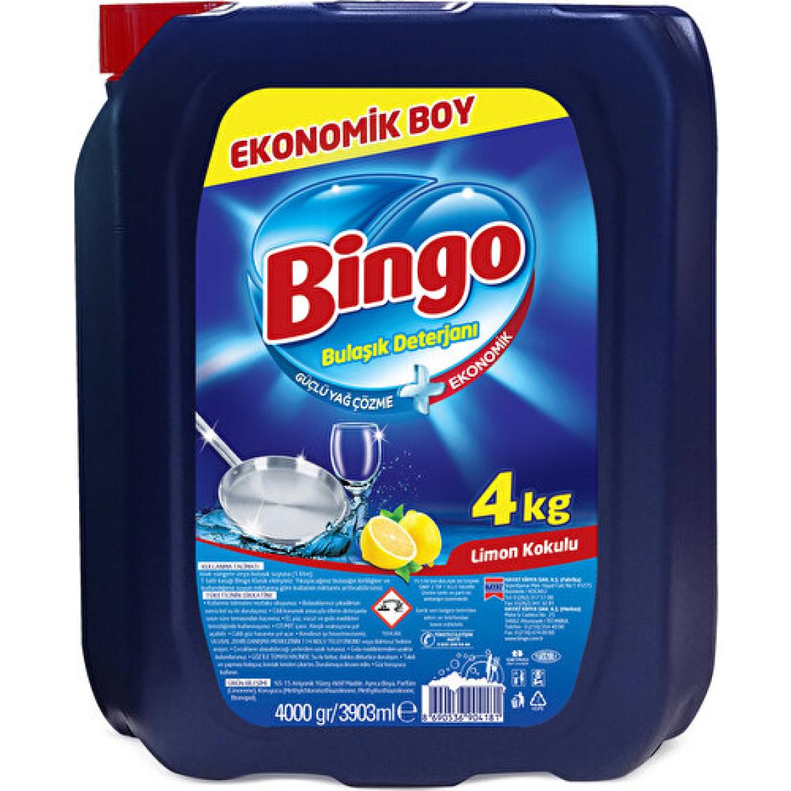 Bingo Elde Sıvı Bulaşık Deterjanı 4 Kg
