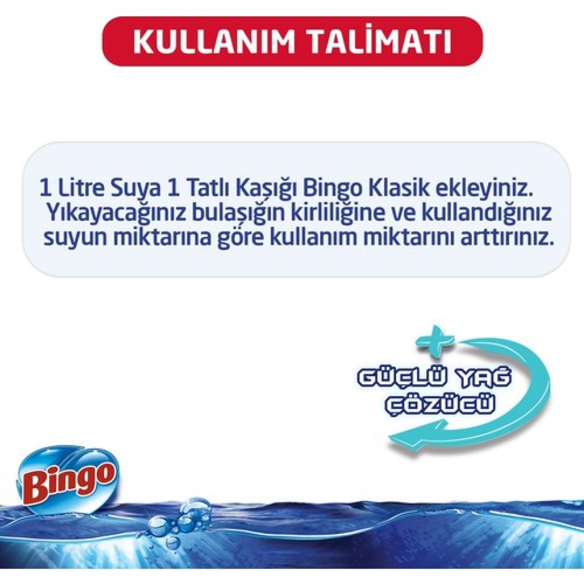 Bingo Limon Aromalı Bulaşık Deterjanı 3,9 lt - Güçlü Yağ Çözme ve Mükemmel Parlaklık İçin Sirke ve Karbonat İçerir