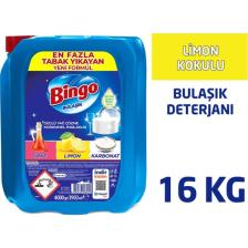Bingo Limon Aromalı Bulaşık Deterjanı 3,9 lt - Güçlü Yağ Çözme ve Mükemmel Parlaklık İçin Sirke ve Karbonat İçerir