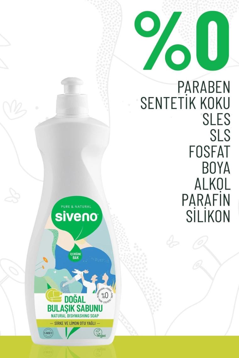 %100 Doğal Bulaşık Sabunu Bitkisel Elde Bulaşık Sabunu Nemlendirici Vegan 500 ml