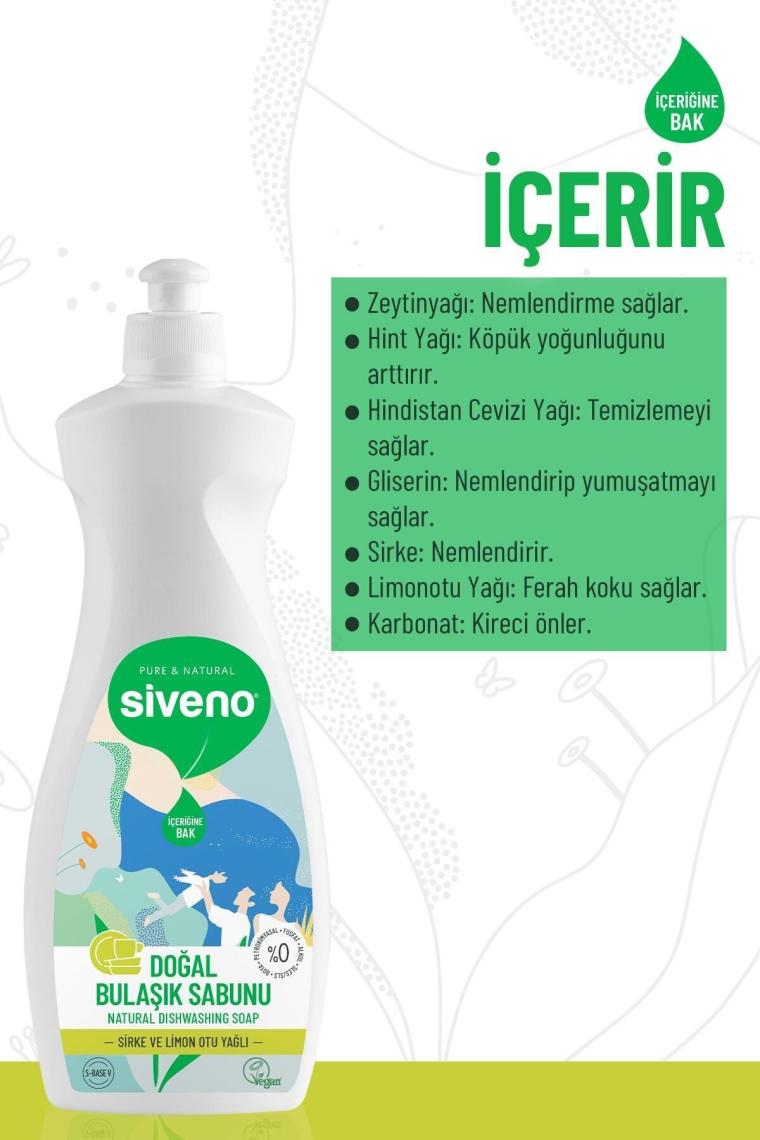%100 Doğal Bulaşık Sabunu Bitkisel Elde Bulaşık Sabunu Nemlendirici Vegan 500 ml