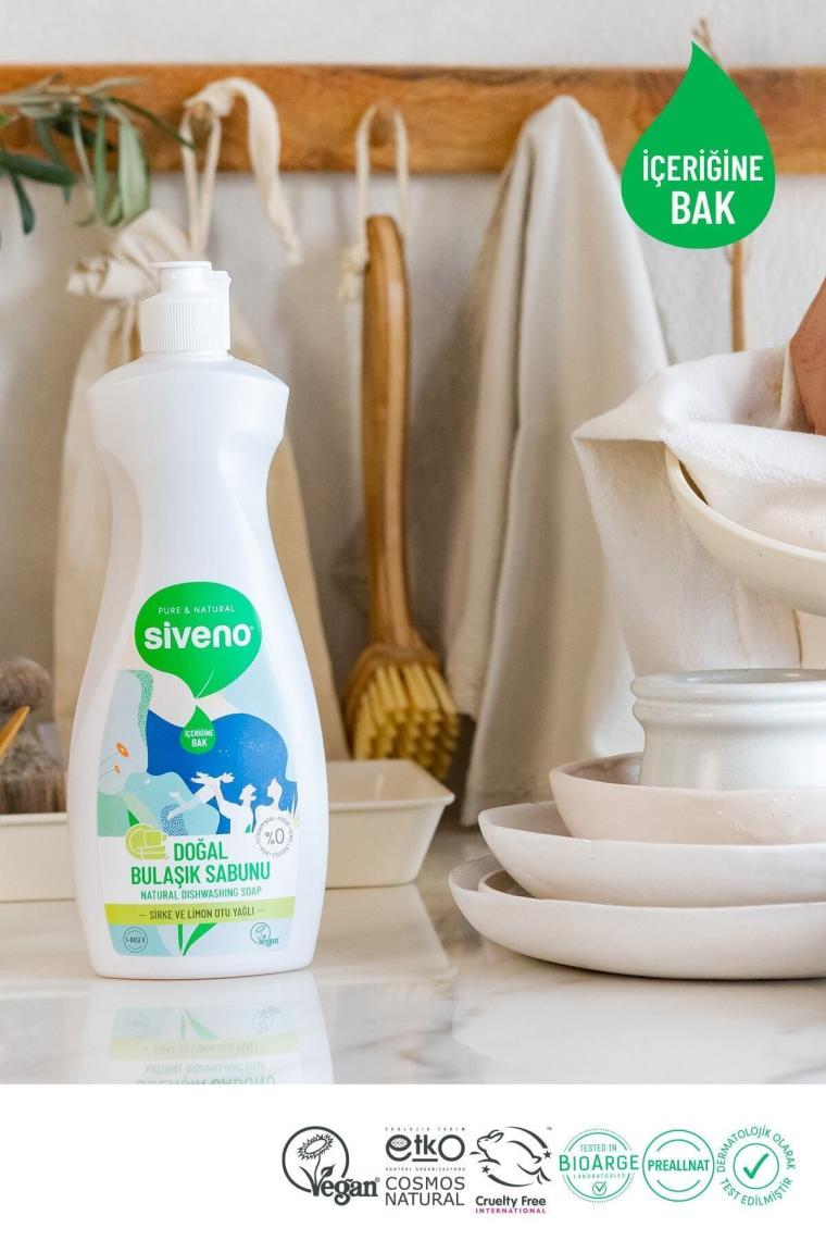 %100 Doğal Bulaşık Sabunu Bitkisel Elde Bulaşık Sabunu Nemlendirici Vegan 500 ml