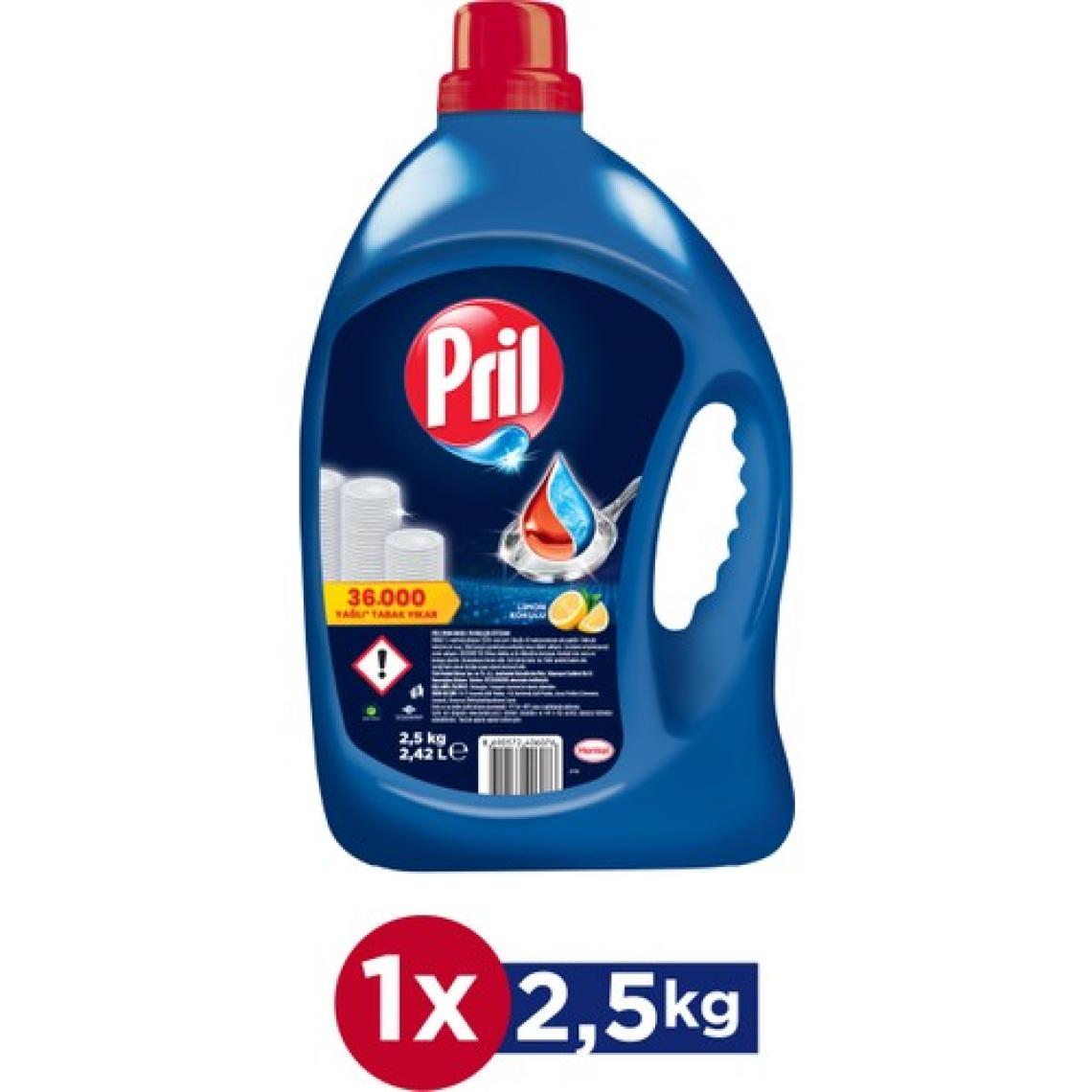Pril Limon Kokulu Sıvı Bulaşık Deterjanı 2.5 kg (2418 ml)