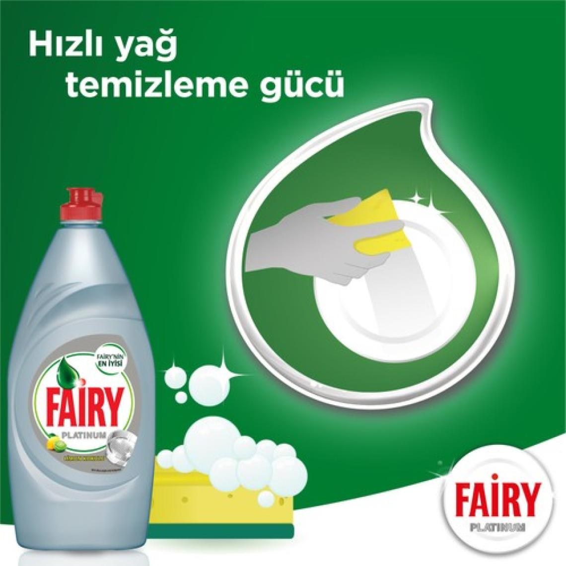 Fairy Platinum 430 ml Sıvı Bulaşık Deterjanı Limon