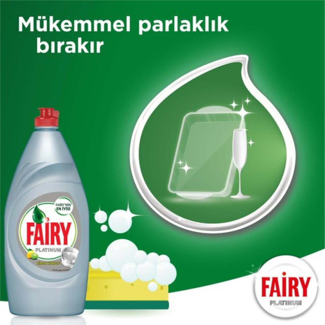 Fairy Platinum 430 ml Sıvı Bulaşık Deterjanı Limon