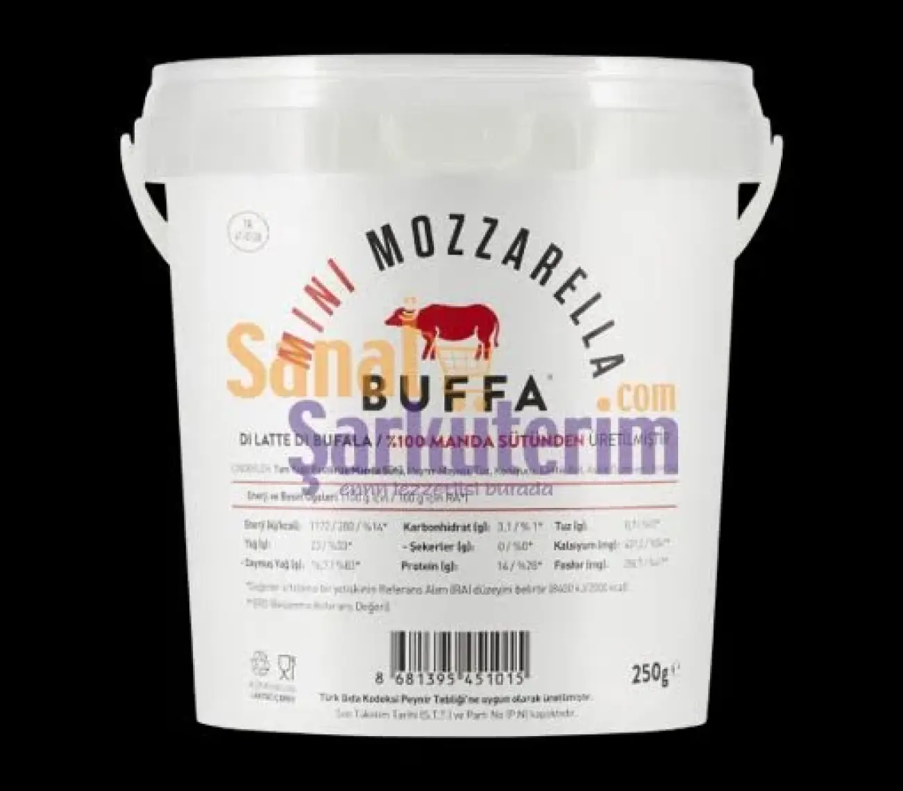 Buffa Tam Yağlı Taze Mini Mozzarella Peyniri 250 gr