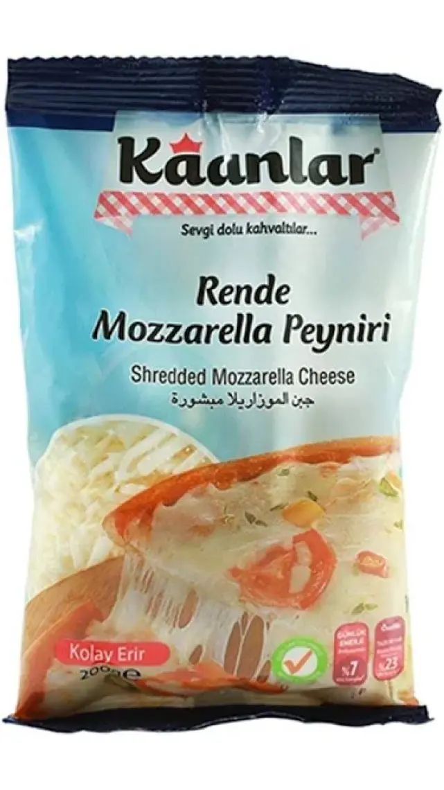 Kaanlar  Rende Mozzarella 200 gr