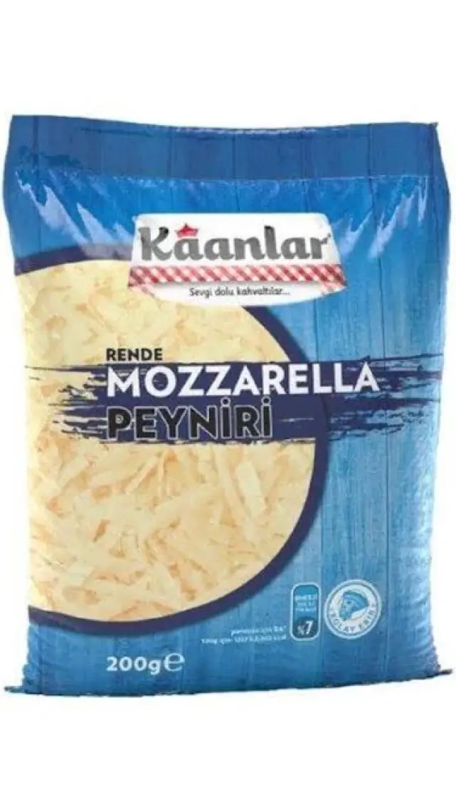 Kaanlar  Rende Mozzarella 200 gr